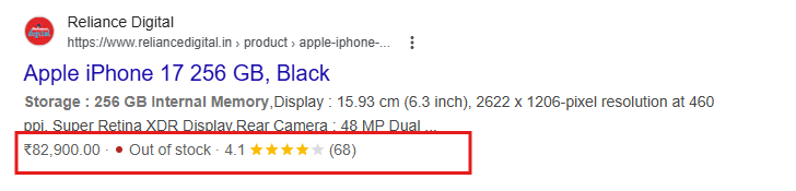 ratting schema markup
