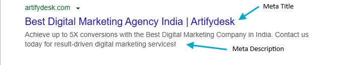 Meta Title and Meta Description